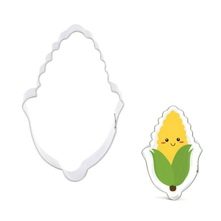 

Etereauty Corn Shape Cookie Cutter Vegetable Shape Stainless Steel Biscuit Fruit Cake Mold Kitchen Baking Tool