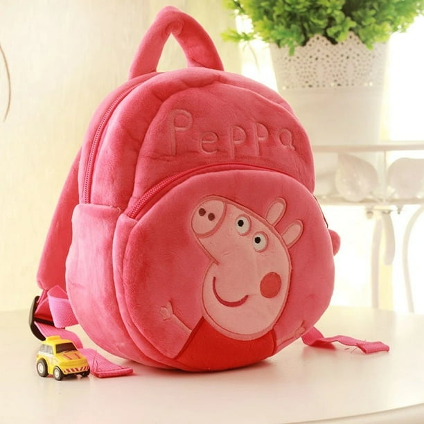 Mochila escolar de peluche de Peppa Pig para ninos Bolsa Escolar de dibujos animados de Anime George regalos de cumpleanos Walmart en linea