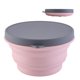 thumbnail image 5 of Ounissouiy Cuenco de silicona para almacenamiento de alimentos, cuenco plegable para acampar, cuenco portátil de alto rendimiento con tapa para Camping, Mostrada Rosado L Ounissouiy HA026848-01, 5 of 6