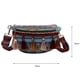 thumbnail image 2 of Bolso de pecho bohemio Retro Likrtyny con decoración de flecos azul, 2 of 9