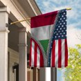 thumbnail image 3 of Zipper Flag American Show Hungarian Flag USA Hungary Patriotic Root Garden Flag, Double-Sided Decorative Outdoor Flag, Patriotic Polyester Yard Flag 12 x 18 in, 3 of 5