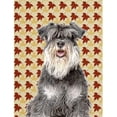 thumbnail image 1 of Carolines Treasures KJ1206CHF Automne Feuilles Schnauzer Drapeau Toile Maison Taille, 1 of 4