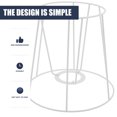 thumbnail image 2 of Iron Wire Lampshade Frame Replacement DIY Ring Lamp Shade Cover 1 Set, 2 of 8
