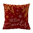 thumbnail image 2 of 2025 Christmas Pillow Cover 18x18 Inch - Reversible Holiday Throw Pillow Case with Washable Polyester, Cozy Xmas Decor for Sofa/Bed/Tree Skirt DIY, 2 of 6