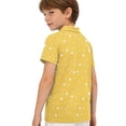 thumbnail image 4 of Grblisyd Boys' School Uniform Short Sleeve Polo Shirt Button Closure Comfortable Back to School Tops, 4 of 6