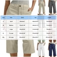 thumbnail image 3 of Women's Capri Hiking Walking Trousers Casual Quick Dry UPF 50+ Lightweight 3/4 Cargo Pants Golf Shorts with Pockets Wine XXL, 3 of 5