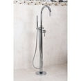 thumbnail image 4 of Kingston Brass KS8151DL Concord Freestanding Tub Faucet with Hand Shower, Polished Chrome, 4 of 8