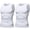 White/White, variant on Men's Compression Shirt Sleeveless Tank Tops Undershirts Breathable Base Layer, 2 Pack, AK5323