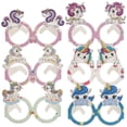 thumbnail image 1 of 24 pares Gafas de fiesta de cumpleaños Decoraciones de fiestas de fiesta de unicornio Favores de fiesta, 1 of 5