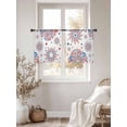thumbnail image 3 of Independence Day Sheer Curtains 2 Panels Set Day 4th of July Ombre Blue Red Firework on White Sheer Window Curtains Light Filtering Rod Pocket Voile Drapes for Bedroom Living Room 52"x54", 3 of 9