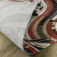thumbnail image 4 of Ambesonne Boho Place Mats Set of 4, Oriental Mosaic Look Leafy Art, Standard Size, Raspberry White Dark Grey, 4 of 5