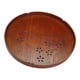 thumbnail image 1 of Bandeja redonda de madera, bandeja de té, bandeja de cocina, bandeja de madera para servir, plato para servir para baño, decoración otomana para el 30cm, 1 of 8