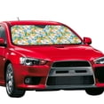 thumbnail image 2 of Kdxio Colorful Fruits Print Front Windshield Sun Shade,Folding Auto Sunshade for Car Truck SUV-Medium, 2 of 7