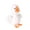 Whitegoose, variant on KUFptva Electric Plush Cartoon Chicken/Duck/Geese Doll Creatively Doll Toy Funny Relieve Electric Plush Birthday Toy for Toddler