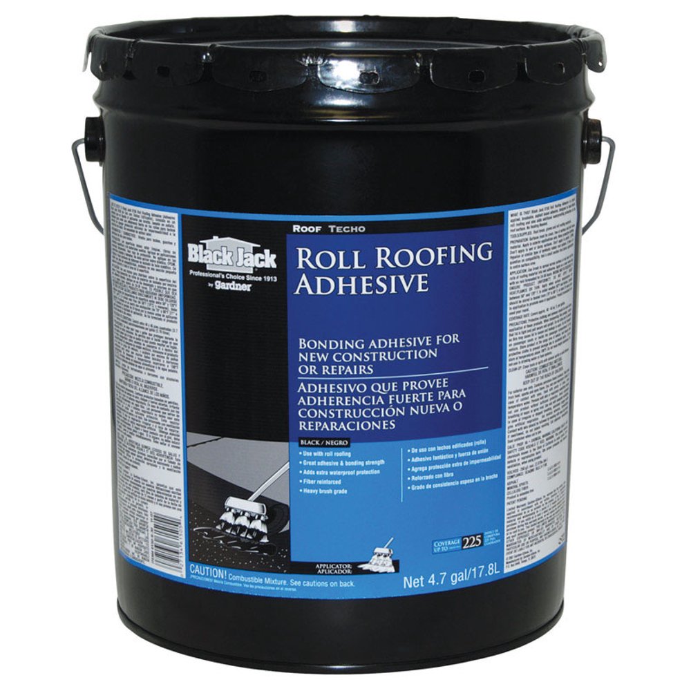 Black Jack Gloss Black Asphalt Roll Roofing Adhesive 5 gal. Walmart