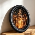 thumbnail image 5 of Boho Vintage Sun Round Wall Art Decor Framed, Neutral Sunrise Mountain Woodland Canvas Wall Art Prints Artwork, Gothic Moody Wall Hanging Door Decor for Bedroom Living Room, 5 of 6