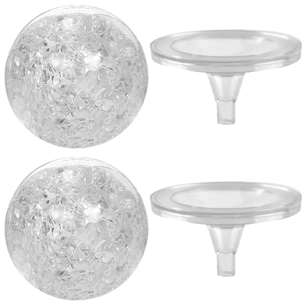 ColoMX Juego de adornos de bolas de cristal hechos a mano, decoración de fuente, decoración artesanal, 1 Juego