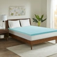 thumbnail image 4 of Madison Park 2" Gel Memory Foam with 3M Cover Mattress Topper, Twin - White, 4 of 12