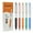 Colored Ink, Emerald Sky, variant on Wrapables Whisper Motion Silent Retractable Gel Pen Set (5 Pack), 0.5mm Fine Point, for Home, Office, Work, Colored Ink, Coastal Chic