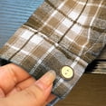 thumbnail image 7 of Maean Boys Button down Shirt Plaid Long Sleeve Tops Kids Casual Loose Fall Fashion Blouses Clothes, 7 of 7