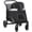 Gray 292, variant on Foldable Pet Stroller for Small Dogs, 3 Big Wheels Cat Stroller with Adjustable Canopy and Safety Tether, Gray Steel Pet Jogging Stroller for Travel