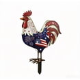 thumbnail image 6 of AYktou 4th of July Rooster Metal Garden Stakes Outdoor Decor, 8×12 Inch Red White Blue Patriotic Rooster Ground Stake Figurine, 250th Anniversary Chicken Yard Signs Sculpture for Patio Backyard Lawn, 6 of 9