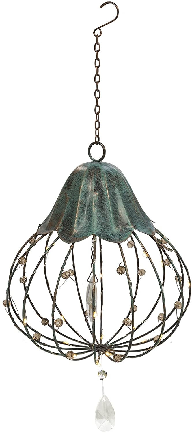 Grasslands Road Crystal Hanging Battery Powered Light Includes Hook and Chain