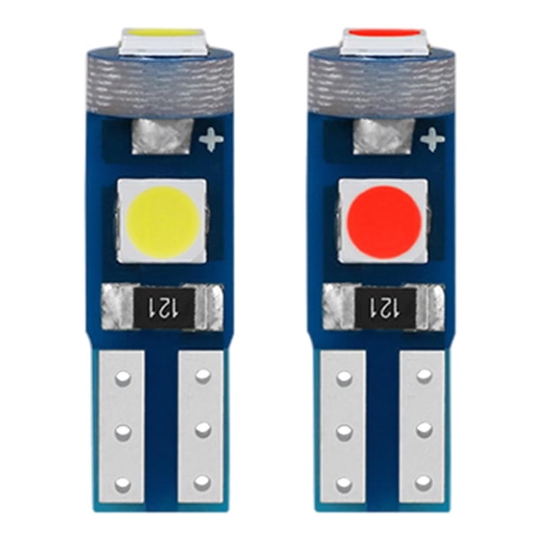 2 luces interiores para coche 3030 3SMD t5 3030 3SMD, lámpara de instrumentos, señal Estilo B