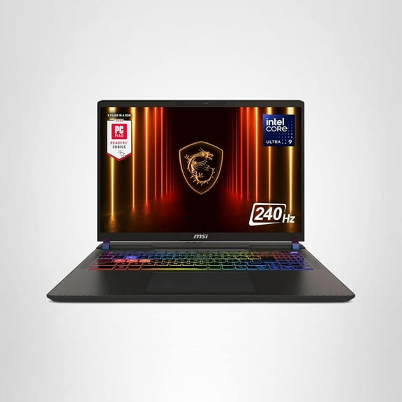 MSI Vector 16 HX AI 16 240Hz QHD  Gaming Laptop: Intel Core Ultra 9-275HX, NVIDIA Geforce RTX 5070Ti, 16GB DDR5, 1TB NVMe SSD, Thunderbolt 5, Wi-Fi 7, Win 11 Home: Cosmo Gray A2XWHG-211US