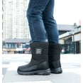 thumbnail image 4 of Winter Steel Toe Boots for Men Comfortable Insulated Warm Slip on Snow Boots anti slip Puncture Proof Men's Safety Toe Work Shoes for Industry Construction Outdoor, 4 of 13