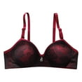 thumbnail image 2 of LOVZFMLL Soutiens-Gorge pour Femmes Lingerie Étudiante Fille Rassemblée Mince Sans Armature Soutien-Gorge Fille Rouge L, 2 of 3