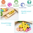 thumbnail image 4 of KMTJT Wooden Puzzles Toys for Toddlers 1-3 Year Old, Kids Montessori Toys Learning Educational Wood Puzzle Toy Gift for 1 2 3 Year Old Boys Girls - 4 Pack, 4 of 7