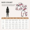 thumbnail image 6 of Junzan Cherry Blossoms Print Womens Pajama Sets,Long Sleeve Button Down For Women Pjs 2 Piece, 6 of 9