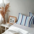 thumbnail image 6 of Outdoor Waterproof Throw Pillow Covers Set of 2 Navy Sky Blue Grey Stripes Decorative Pillowcases Lumbar Outdoor Pillows Cushion Case 20x12 Inch Lines Striped Patio Pillows for Couch Sofa Bed Garden, 6 of 9