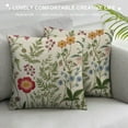 thumbnail image 3 of Nawypu  Spring Pillow Covers, Sage Green Herb Wild Floral Decorative Outdoor Throw Pillows Green Plant Flower Farmhouse Cushion Pillow Covers for Sofa Couch Outdoor Decor, 3 of 5