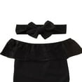 thumbnail image 4 of Newborn Baby Girls Lace Off Shoulder Romper Ruffle Outfits Clothes, 4 of 6