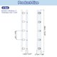 thumbnail image 2 of 4 Pairs Corset Busk, 10" Metal Spring Steel Boning Support with 5 Buttons 0.5 Width, 2 of 6