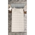 thumbnail image 3 of Ambesonne Floral Quilted Bedspread Set 2 Pcs, Pastel Flowers and Dots, Twin Size, Pale Mauve and White, 3 of 3