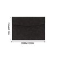 thumbnail image 3 of File Folder,Waterproof Document Pouch,Faux Leather File Organizer with Magnetic Snap for Thin A4 Document Storage,Meeting Documents Arrangement,Black, 3 of 8