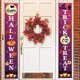 thumbnail image 1 of 1 par de parejas colgantes de Halloween Happy Trick Or Treat Door Couplet Fiesta de Halloween Banderas colgantes Signo Decoración Banners ShuxiuWang 9024735196594, 1 of 1