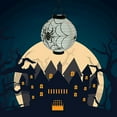 thumbnail image 4 of xiaxaixu Halloween Paper Lantern LED Lights Pumpkin Bat Room Decoration, 4 of 8