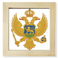 thumbnail image 1 of montenegro eu national emblem Square Picture Frame Wall Tabletop Display, 1 of 3