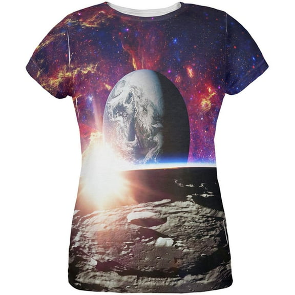 Explore The Infinity Of Space All Over Womens T Shirt Multi 2XL