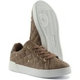 thumbnail image 5 of Guess Reea Women's Low Top Lace Up Quilted Synthetic Trainers In Brown Size 5.5, 5 of 6