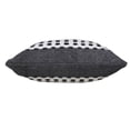 thumbnail image 6 of Laddha Home Designs Handwoven Dotted Cotton Throw Pillow Cover - 20" - Gray and White, 6 of 8