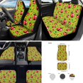 thumbnail image 2 of Jeiento Ladybug Automotive Seat Covers & Accessories Full Set of 17 Includes Front & Back Seat Cover Car Floor Mat Seat Belt Cover Pads Steering Wheel Cover Universal Fit Green, 2 of 8