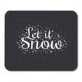 thumbnail image 1 of SIDONKU Christmas and New Year Calligraphic Typographic Greeting Winter Mousepad Mouse Pad Mouse Mat 9x10 inch, 1 of 1