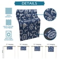 thumbnail image 7 of Table Runner Dresser Scarves 72 Inch Long, Nautical Compass Lignthouse Anchor Linen Dining Table Runners Marine Fish Anchor on Navy Blue Tabletop Scarf for Wedding Holiday Party Kitchen, 7 of 7