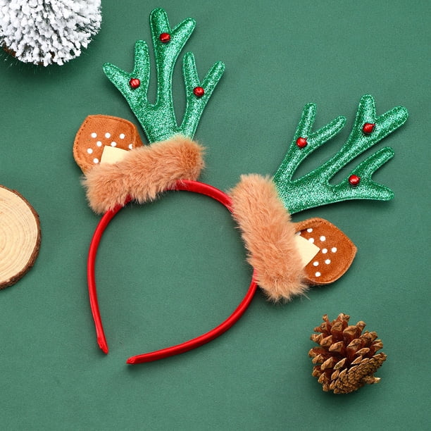 pstuiky Diadema infantil con astas, diseño creativo, hebilla de tela con astas, regalo para jardín de infancia