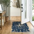 thumbnail image 2 of ODIKA Vintage Faded Maritime Cephalopod Distressed Ocean Nautical Octopus Non-Slip Low Profile for Hallway, Study Room, Playroom, 2 of 7